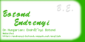 botond endrenyi business card